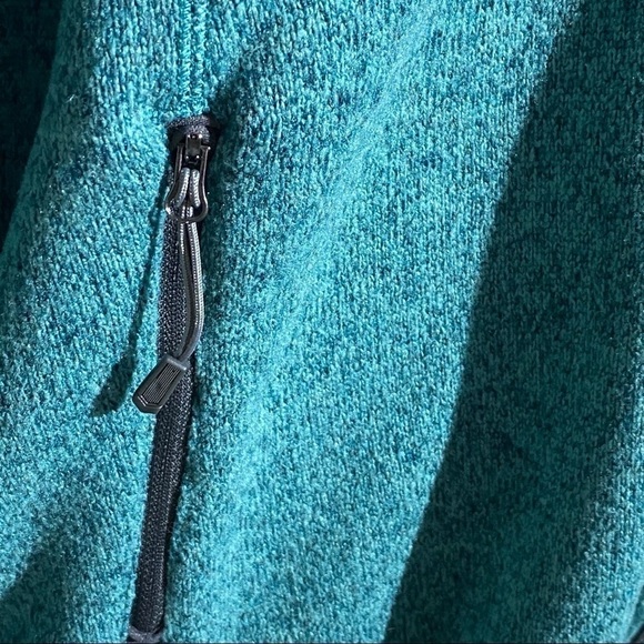 Women's Heather Teal Sweater Knit Fleece Plus size - Picture 6 of 12